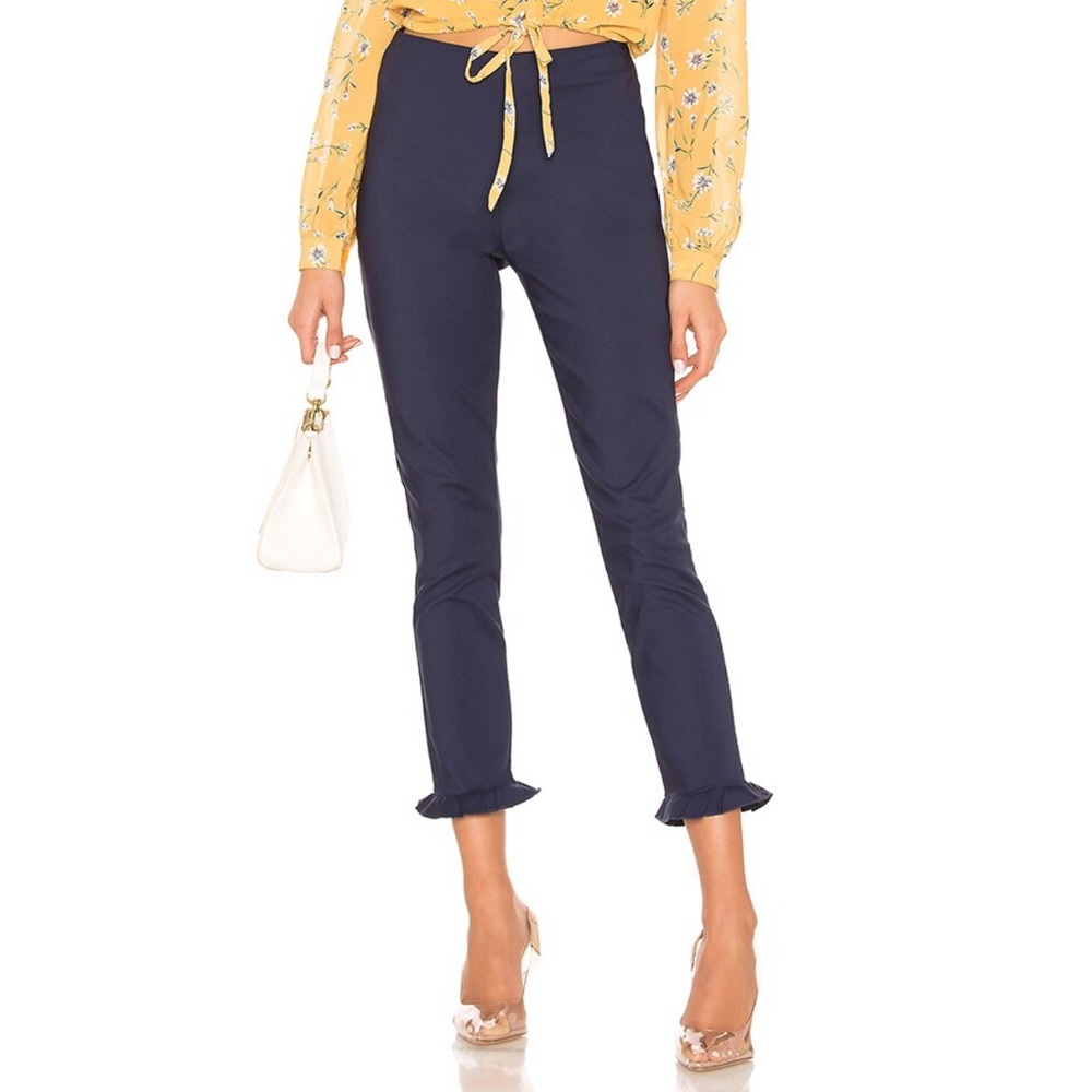 Superdown Josephine Ruffle Pants Size XS NWT!